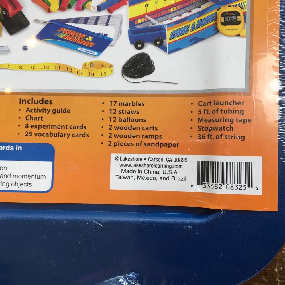 NEW Lakeshore Force & Motion Activity Tub Learning STEM Science Kit Ages 9+ - Picture 2 of 5
